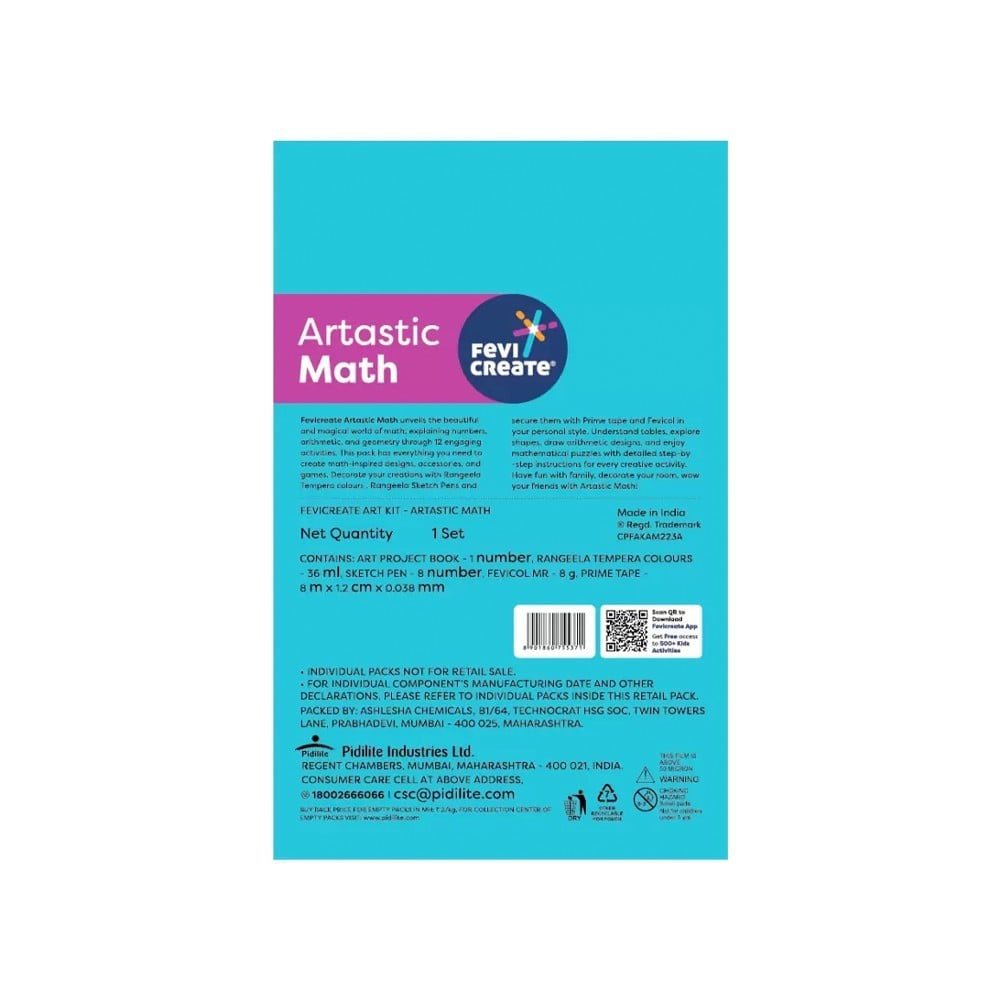 Pidilite Fevicreate Artastic Math DIY Art & Craft Kit : 1 set