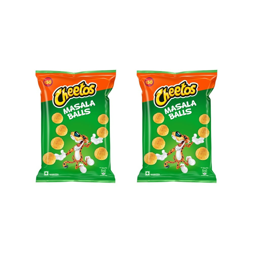 Cheetos Masala Balls Crisps - Pack of 2 : 2 x 84 g