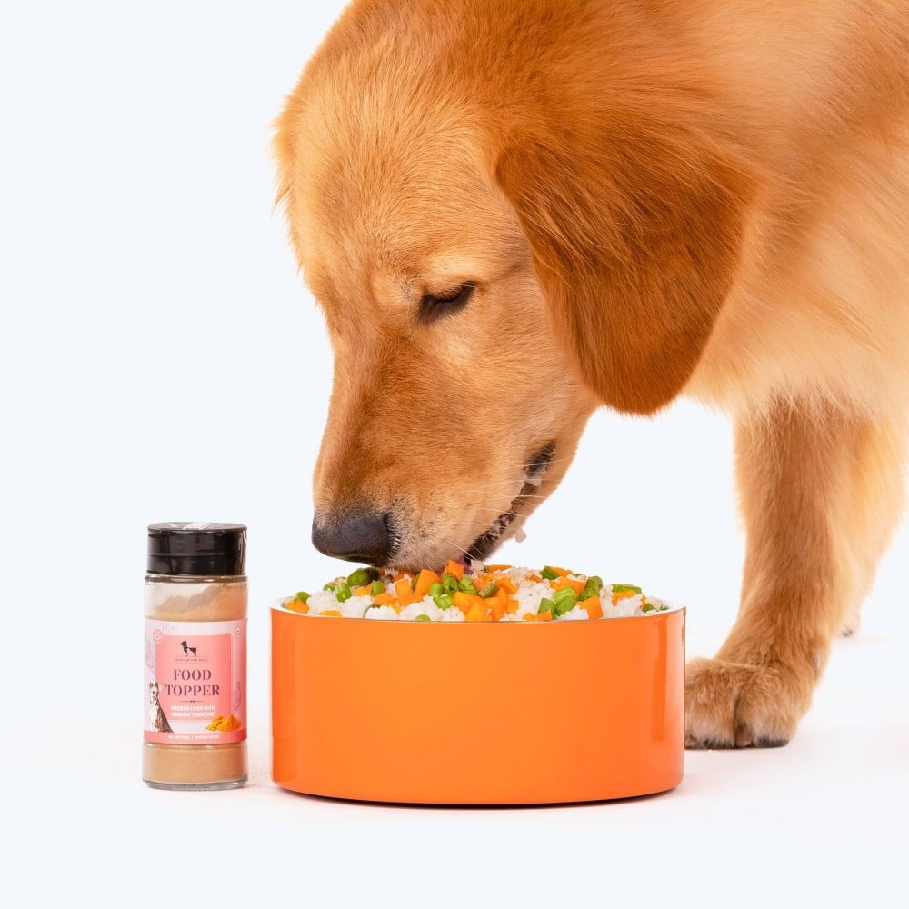 HUFT Multipurpose Hemp Seed Oil For Dog + Food Topper Chicken Liver With Organic Turmeric Dog Treat Combo : 200 ml + 70 g