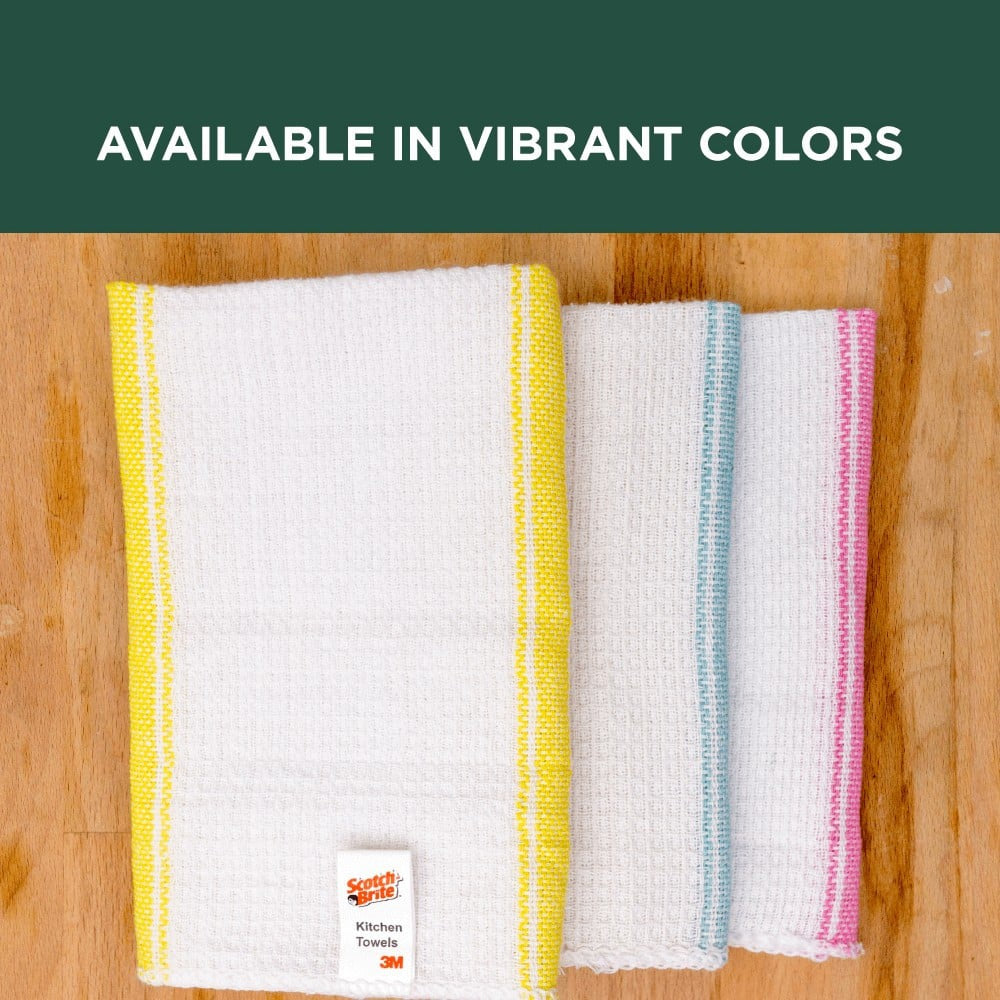 Scotch Brite 100% Cotton Kitchen Towel : 3 pieces