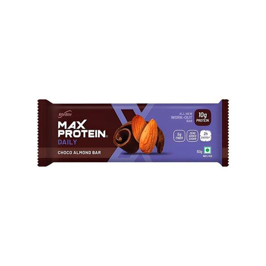 RiteBite Max Protein Daily Choco Almond Protein Bar : 50 g