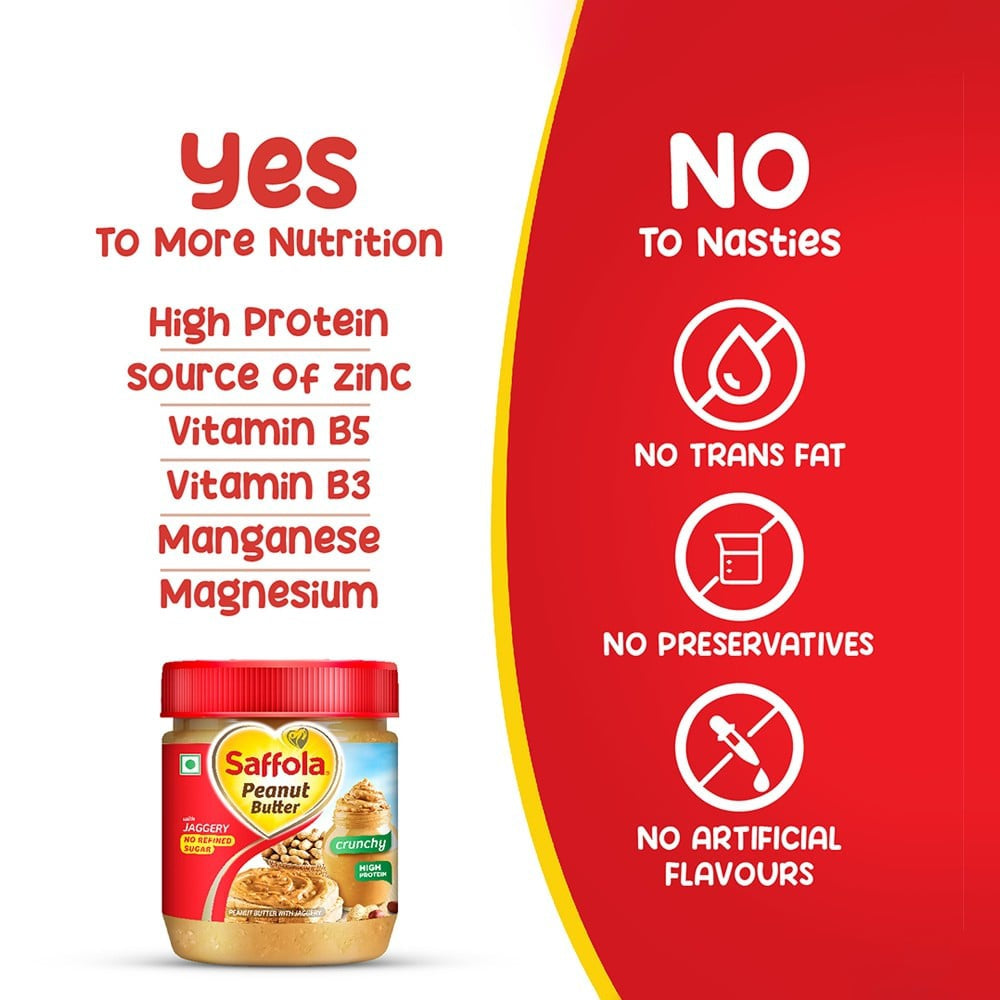 Saffola Creamy Peanut Butter With Jaggery : 350 g