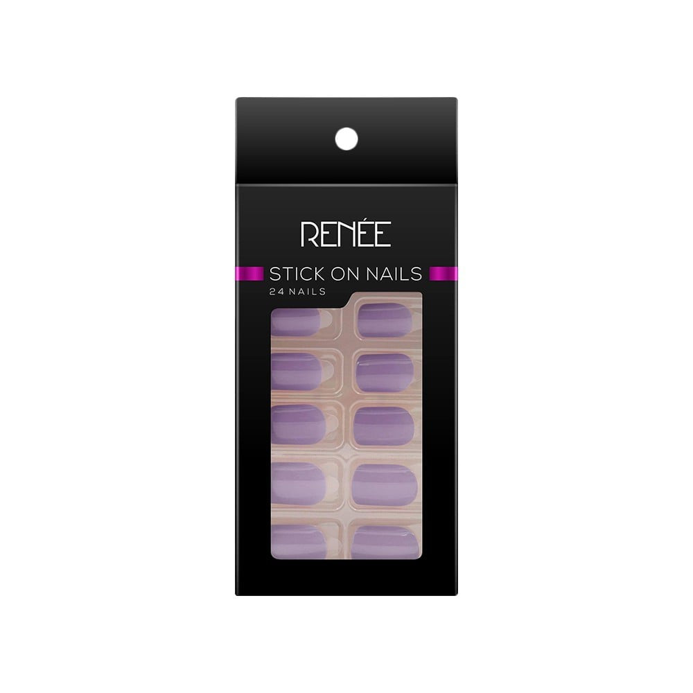 Renee Square Press On Nails (BN 08) : 1 pack (24 pieces)