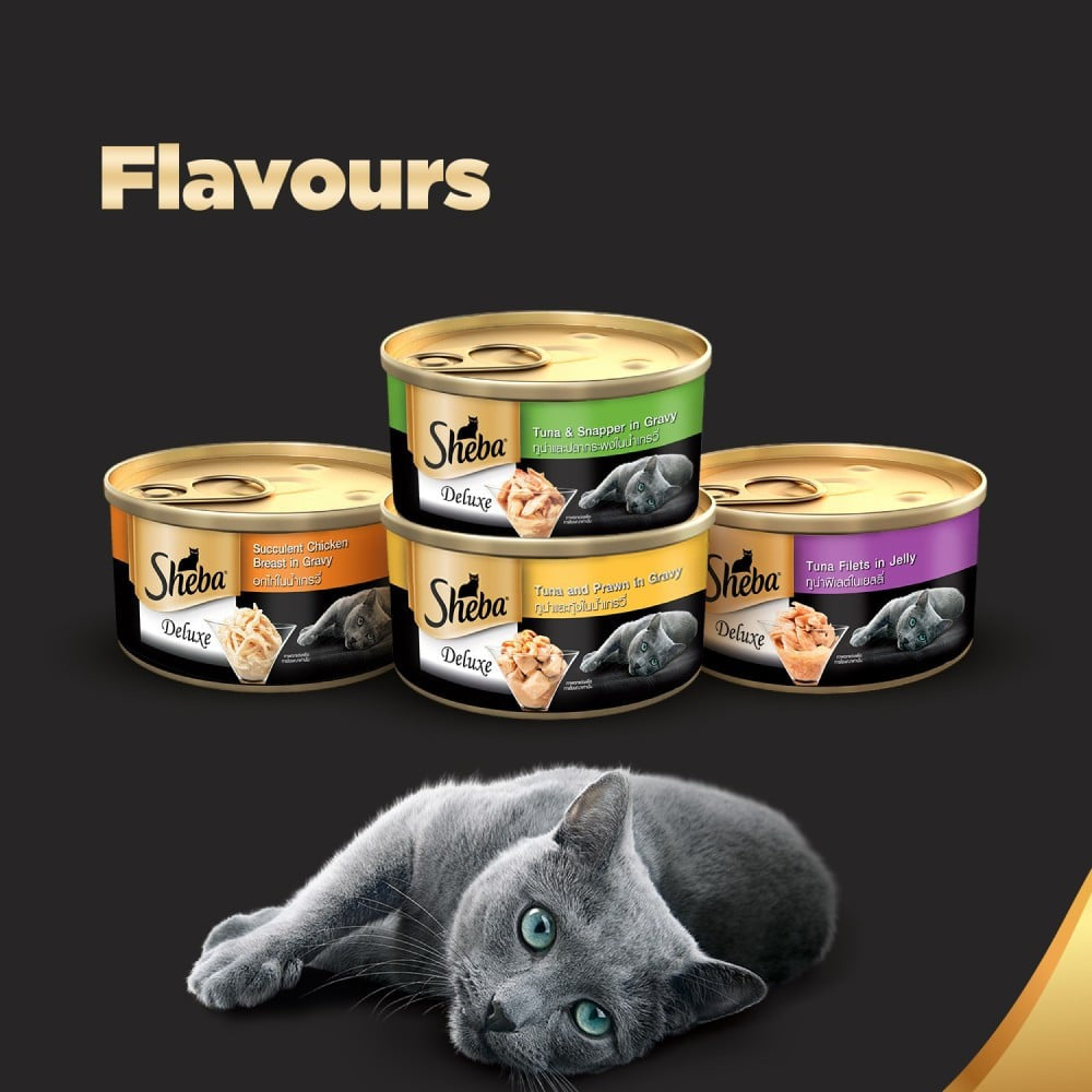 Sheba Deluxe - Chicken Breast in Gravy Wet Cat Food Wet : 85 g