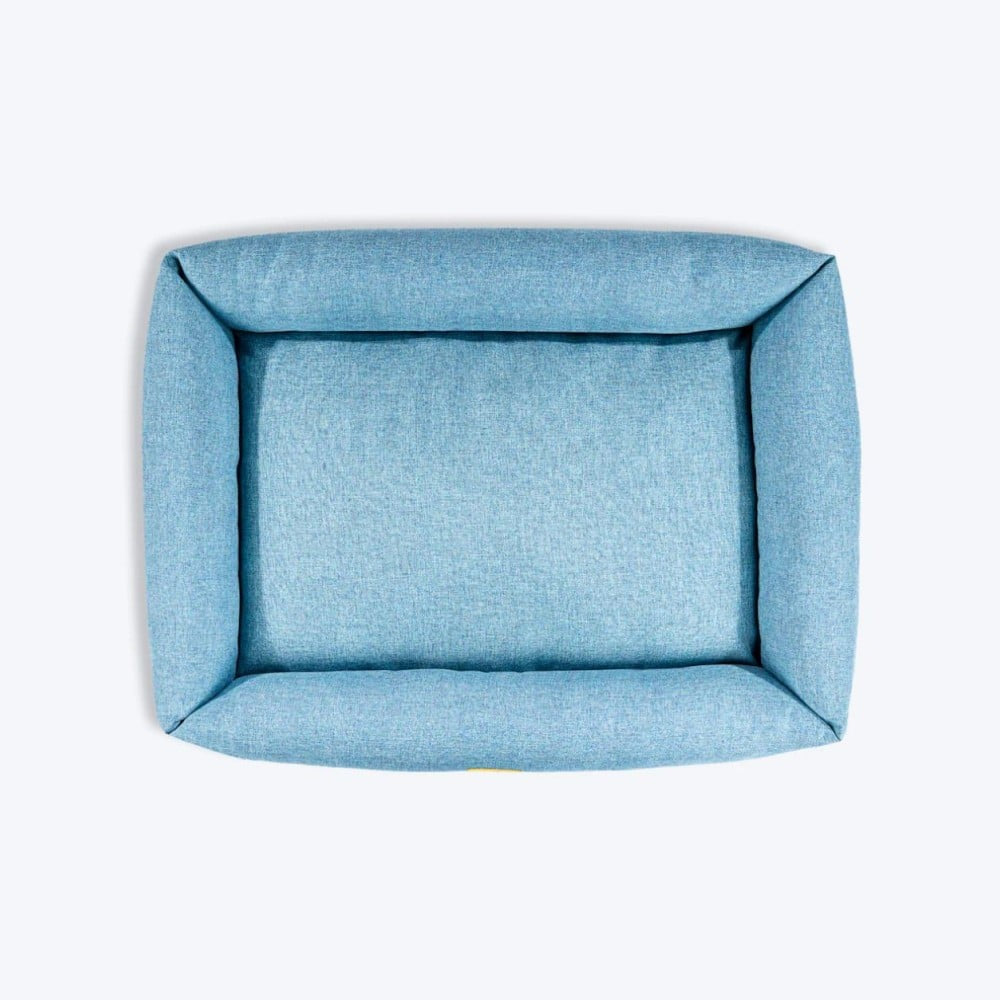 HUFT Cotton Twill Nesting Nook Dog Pet Mattress (Blue) : Large