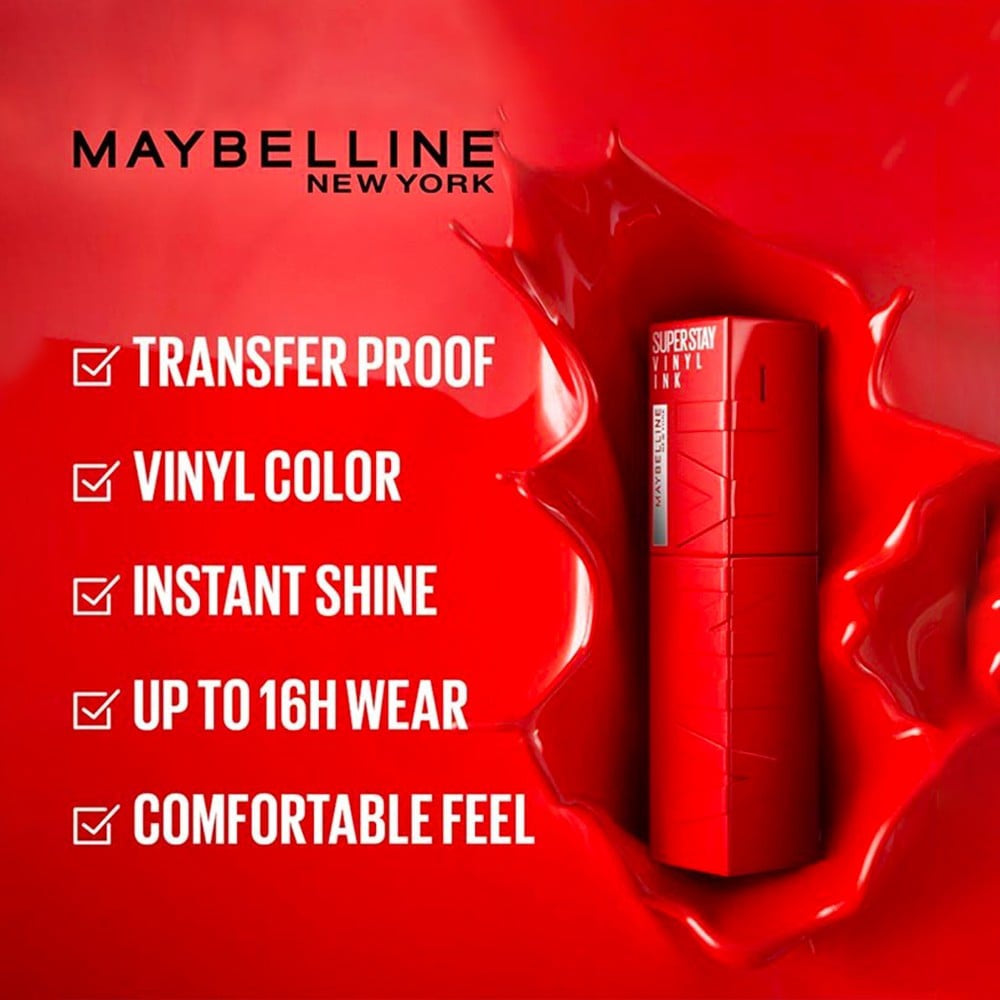 Maybelline New York Superstay Vinyl Ink Liquid Lipstick (Unrivaled) : 4.2 ml