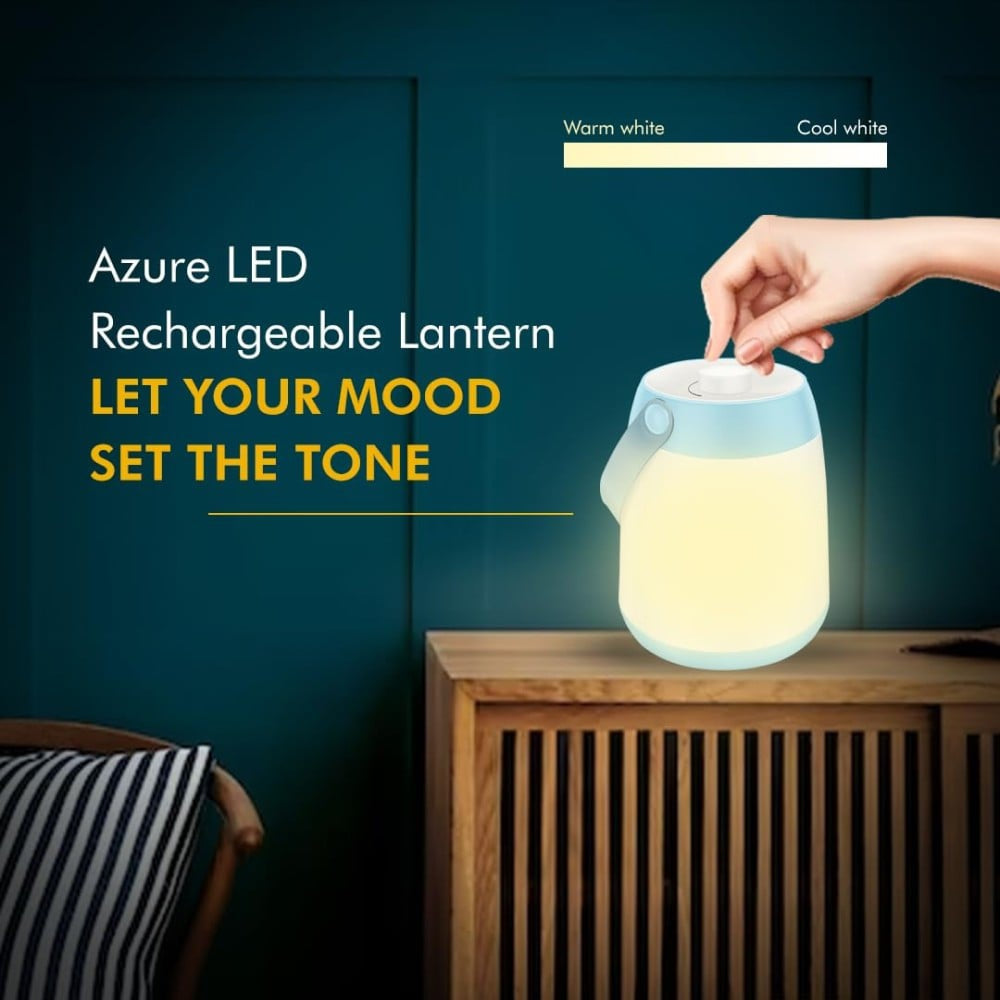 Wipro Azure LED Rechargeable Emergency Light (White) : 1 unit