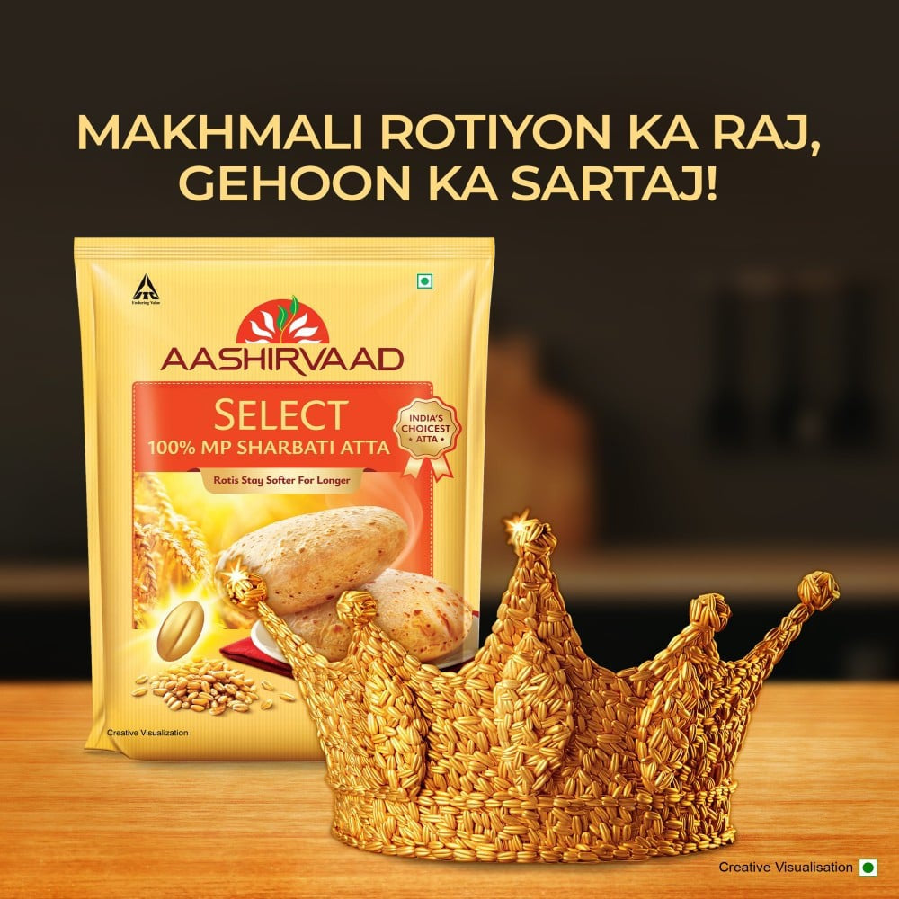 Aashirvaad Select 100% MP Sharbati Atta : 10 kg