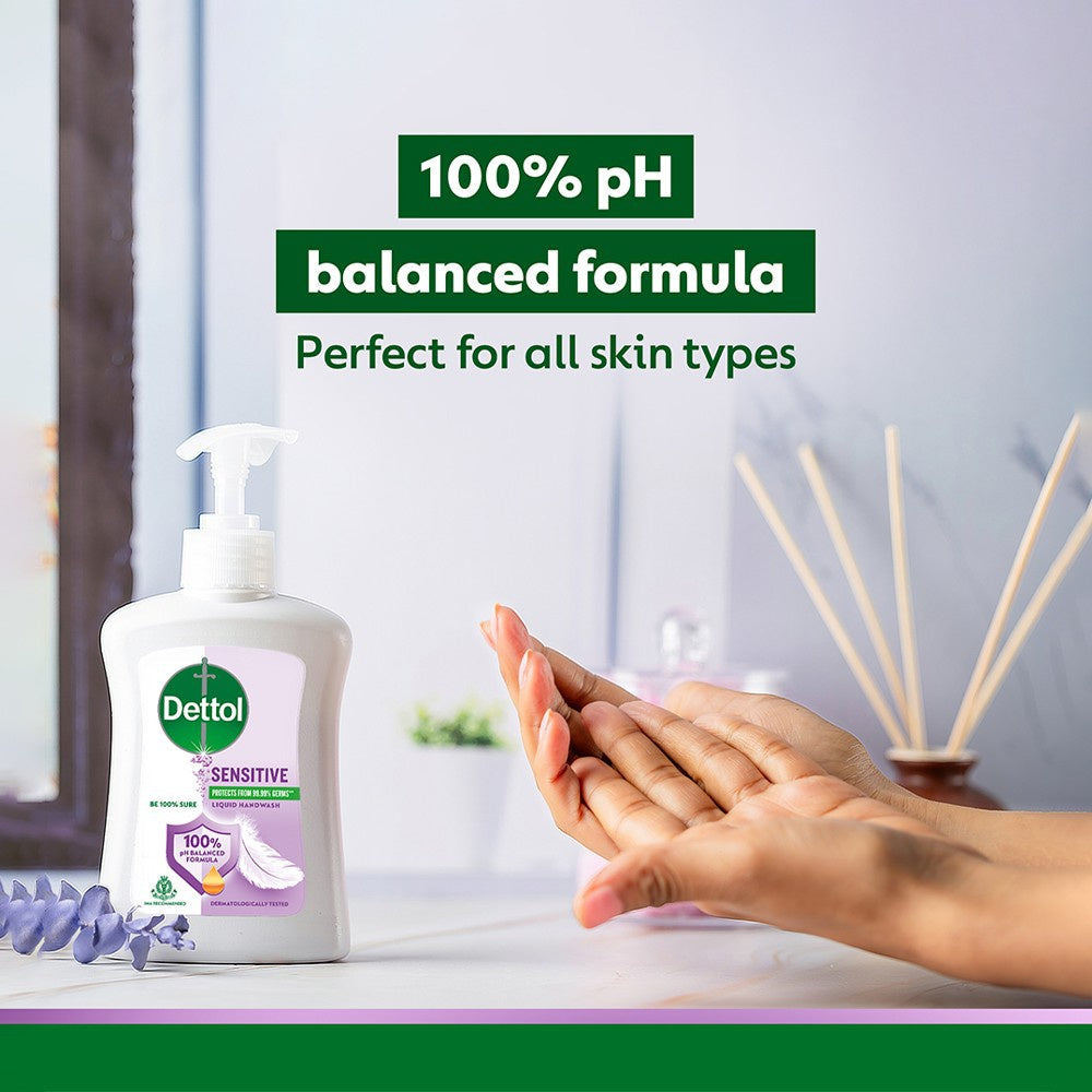Dettol pH-Balanced Sensitive Hand Wash : 200 ml