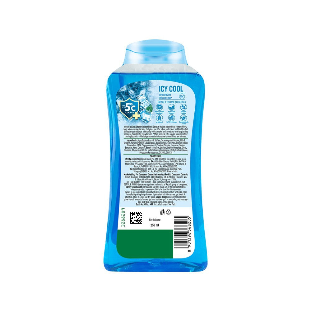 Dettol Icy Cool Shower Gel : 250 ml