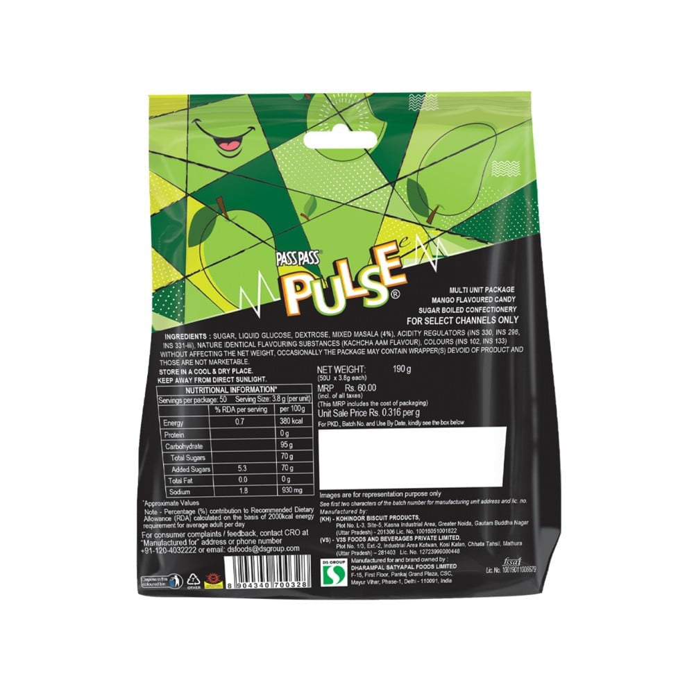 Pulse Kachcha Aam / Mango Candy : 190 g