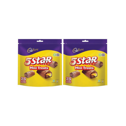 Cadbury 5 Star Chocolate Home Treats Bars - Pack of 2 : 2 x 252.5 g (25 x 10.1 g)