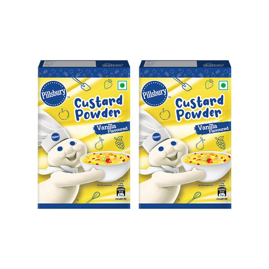 Pillsbury Golden Vanilla Custard Powder - Pack of 2 : 2 x 100 g