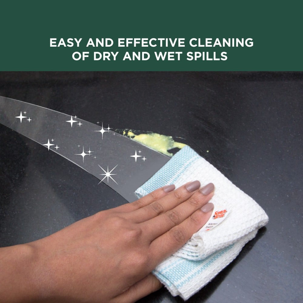 Scotch Brite 100% Cotton Kitchen Towel : 3 pieces