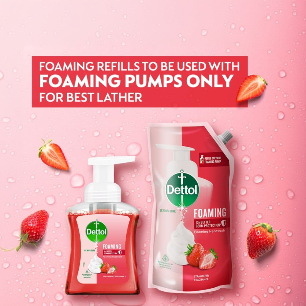 Dettol Strawberry Fragrance Foaming Handwash : 250 ml