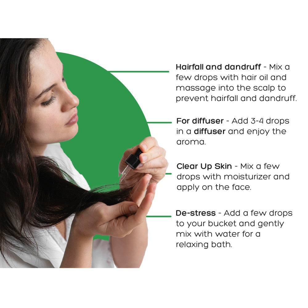 Phool Lemongrass Essential Oil - For Aromatherapy, Spa, and Home Diffuser : 10 ml