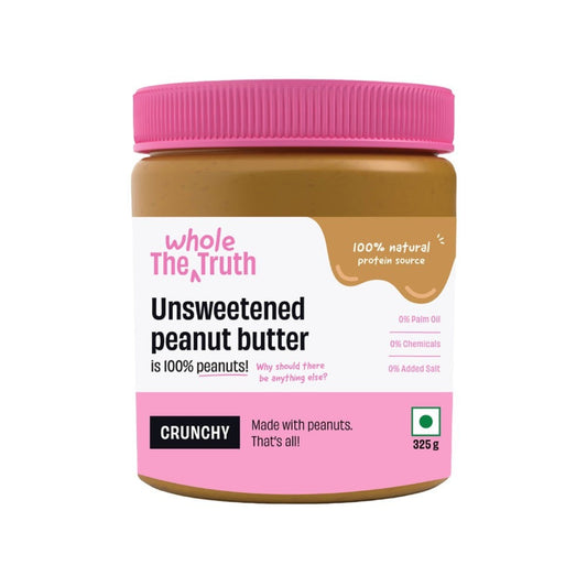 The Whole Truth Unsweetened & Crunchy Peanut Butter : 325 g