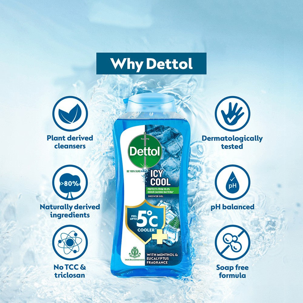 Dettol Icy Cool Shower Gel : 250 ml