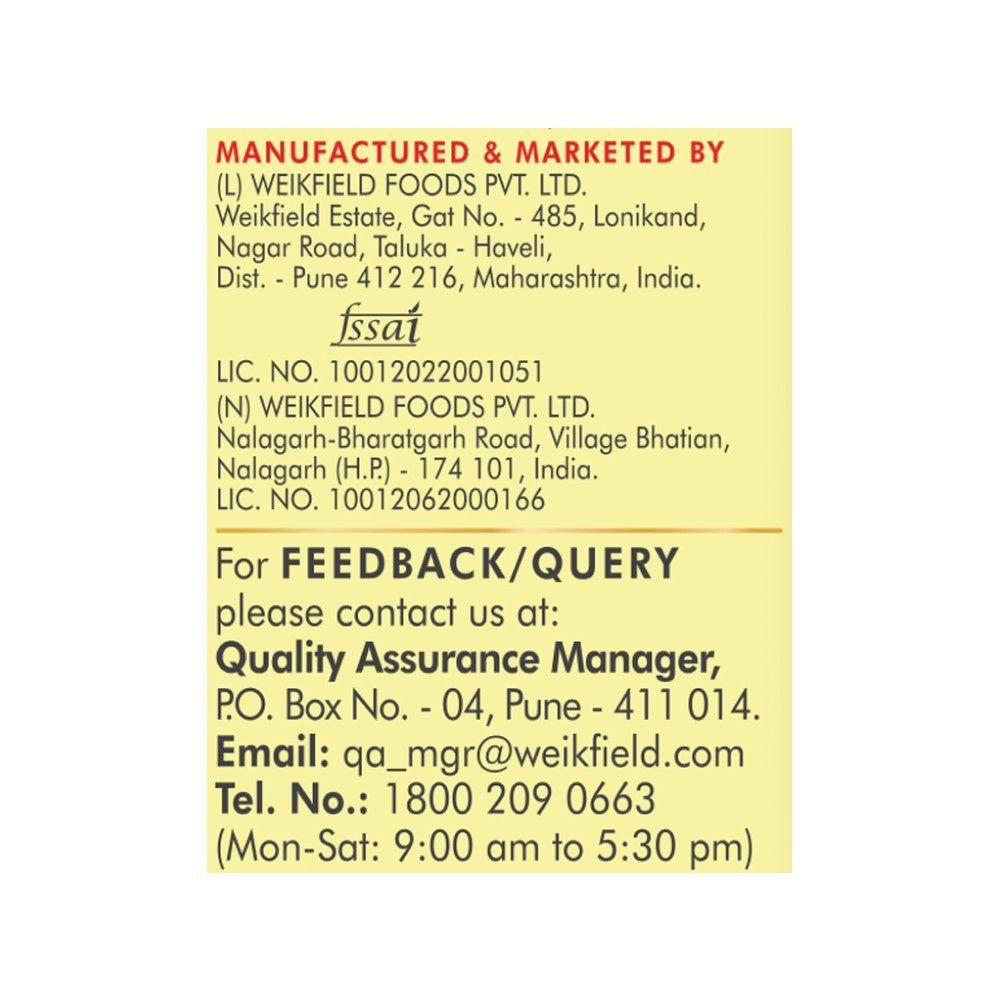 Weikfield Strawberry Crystals Jelly Mix - Pack of 2 : 2 x 90 g