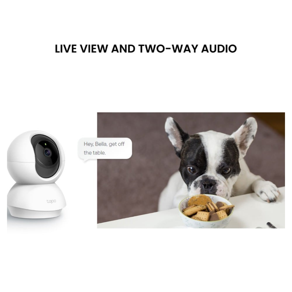 TP-LINK Tapo C200 Pan/tilt Wi-fi Smart Home Security Camera 1080p 2MP (White) : 1 unit