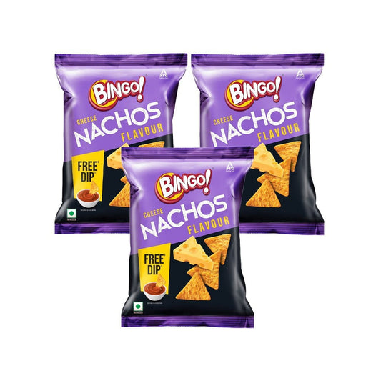 Bingo Mad Angles Cheese Nachos - Pack of 3 : 3 x 42 g
