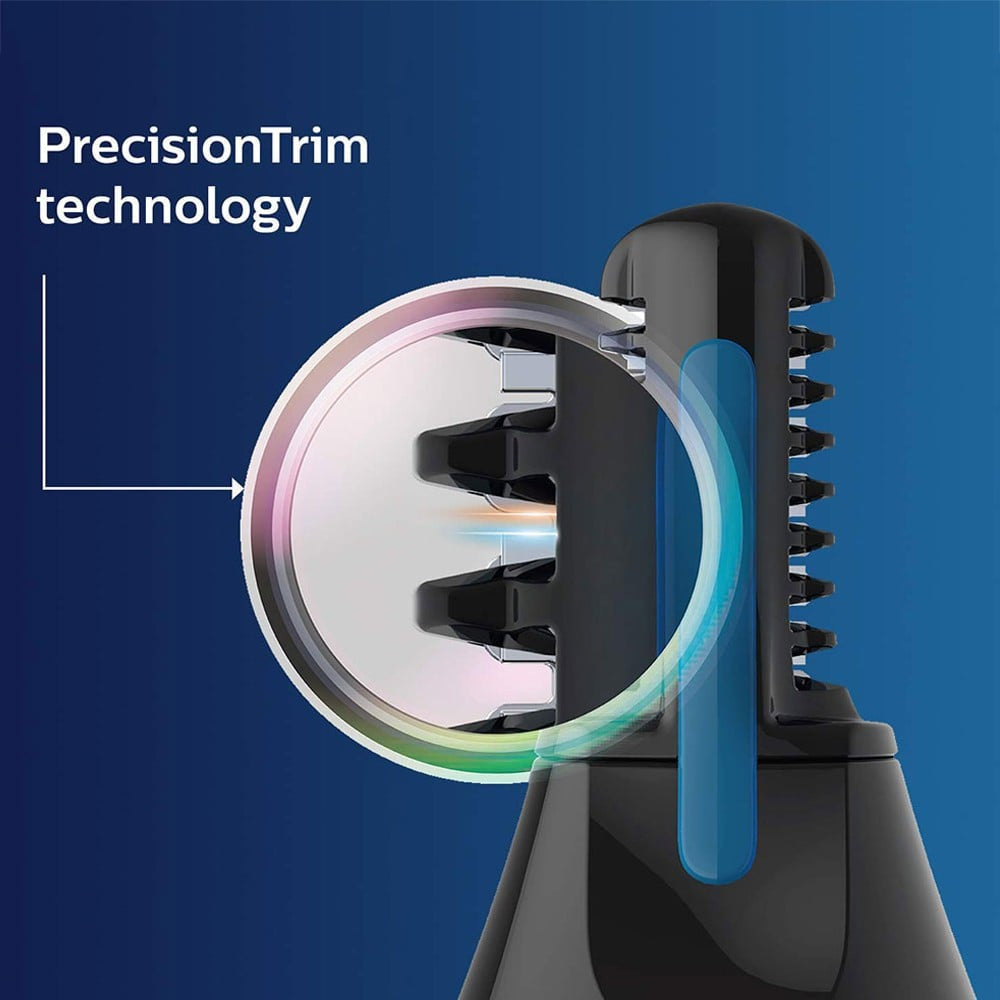 Philips NT3650/16 Cordless Nose & Ear Hair Trimmer (Grey) : 1 unit
