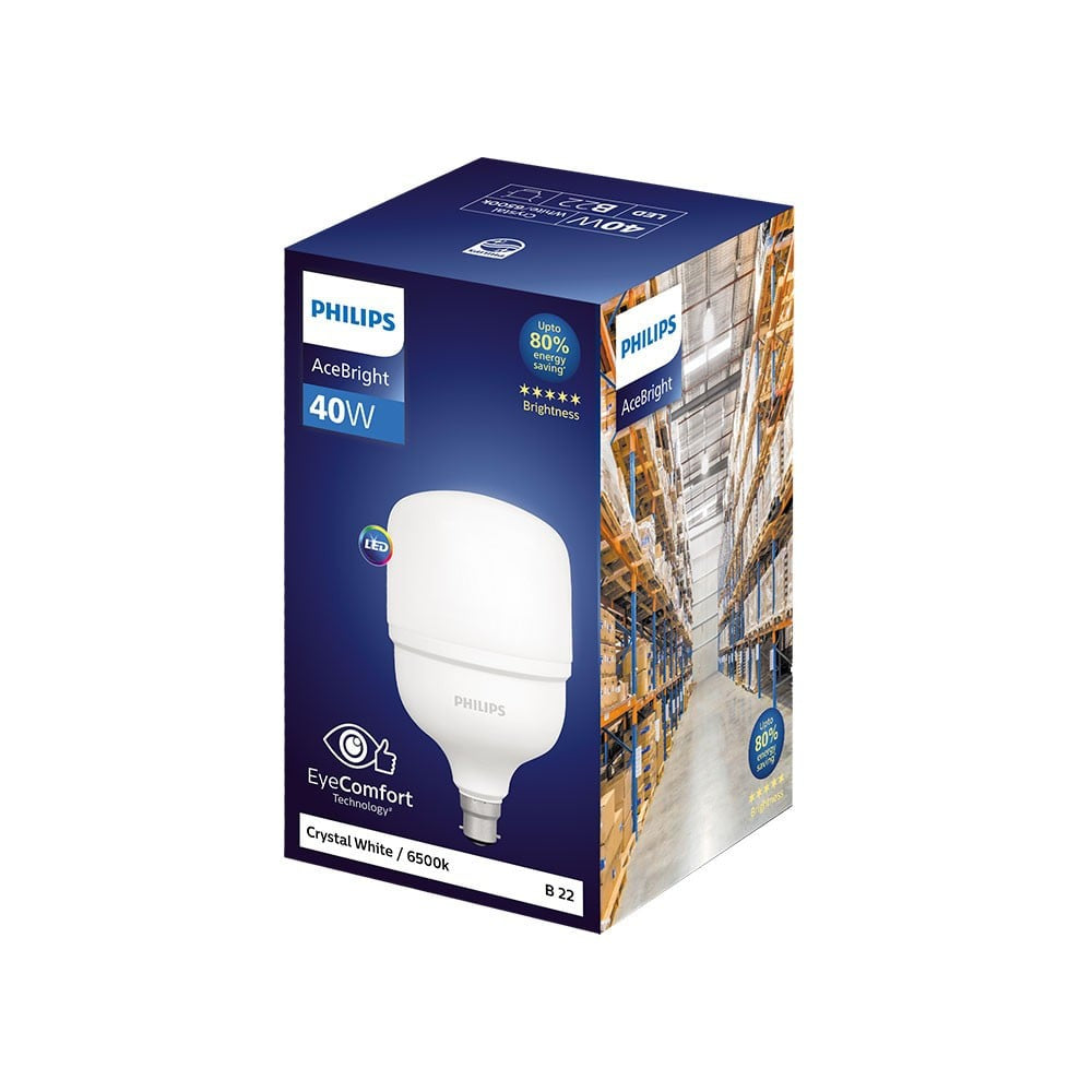 Philips AceBright 40W LED Bulb (Crystal White) : 1 unit