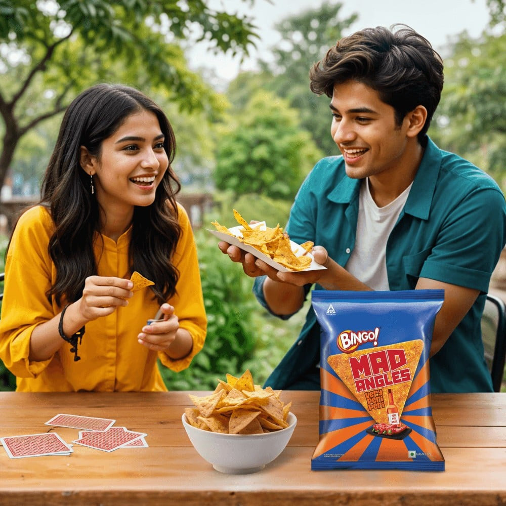 Bingo Mad Angles Very Peri Peri Crisps : 117 g
