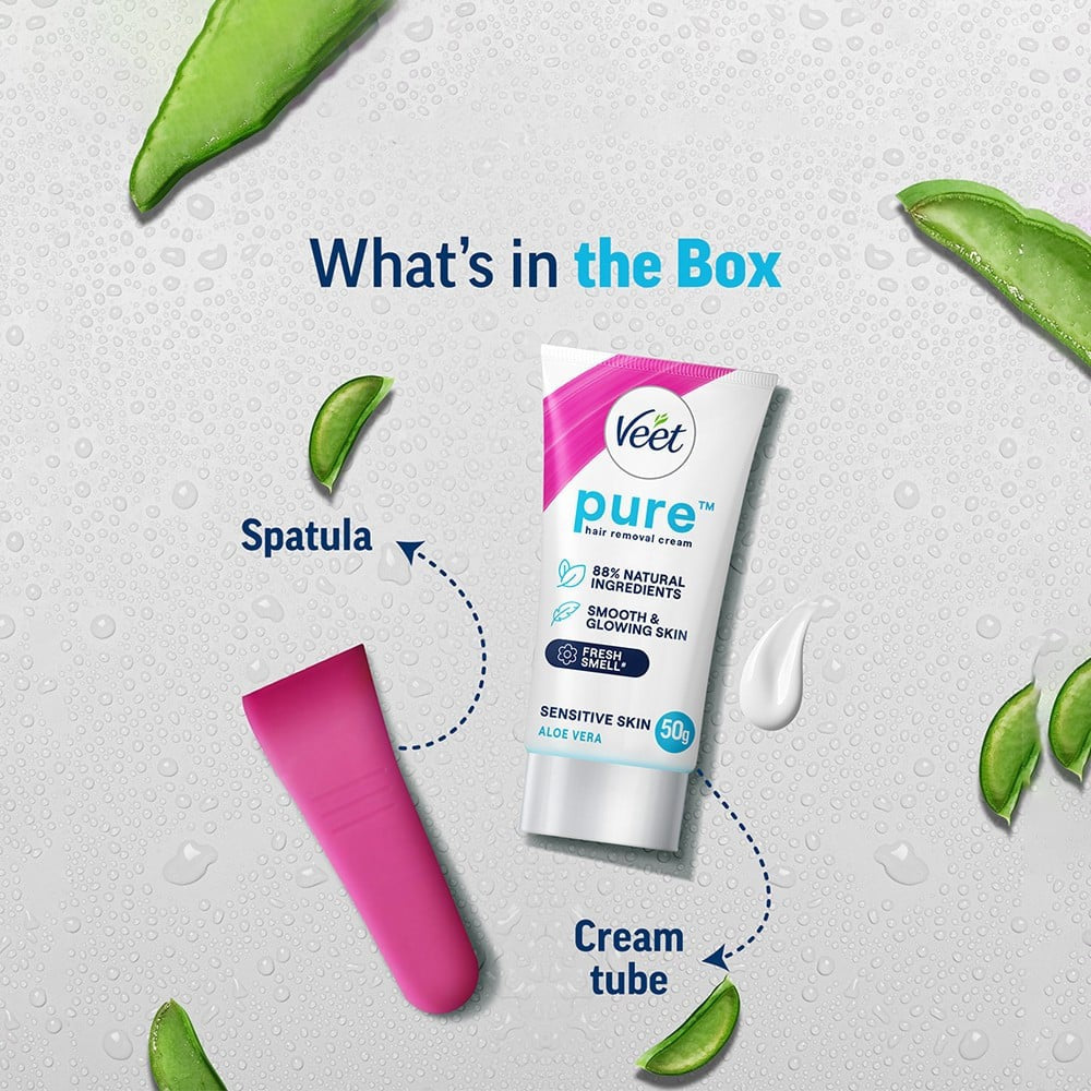 Veet Aloe Vera Sensitive Skin Hair Removal Cream : 50 g