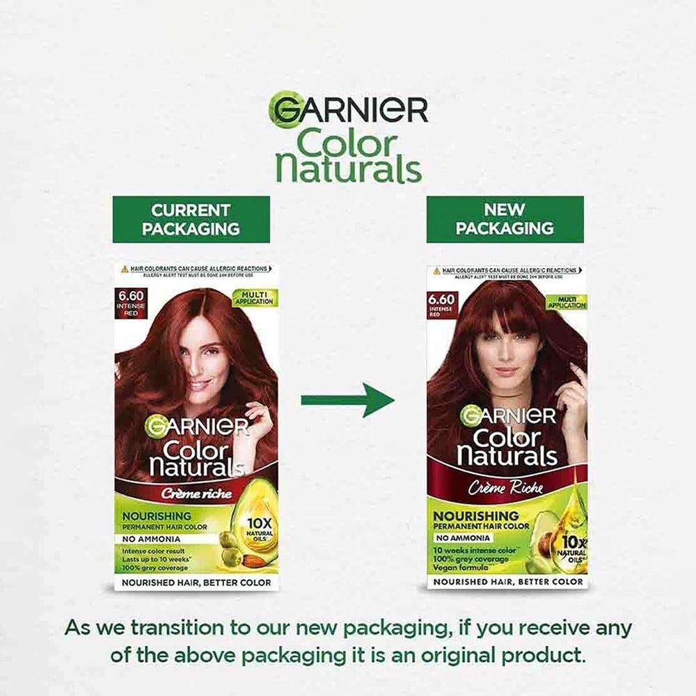 Garnier Color Naturals Creme Riche Hair Colour (Intense Red) : 1 pack