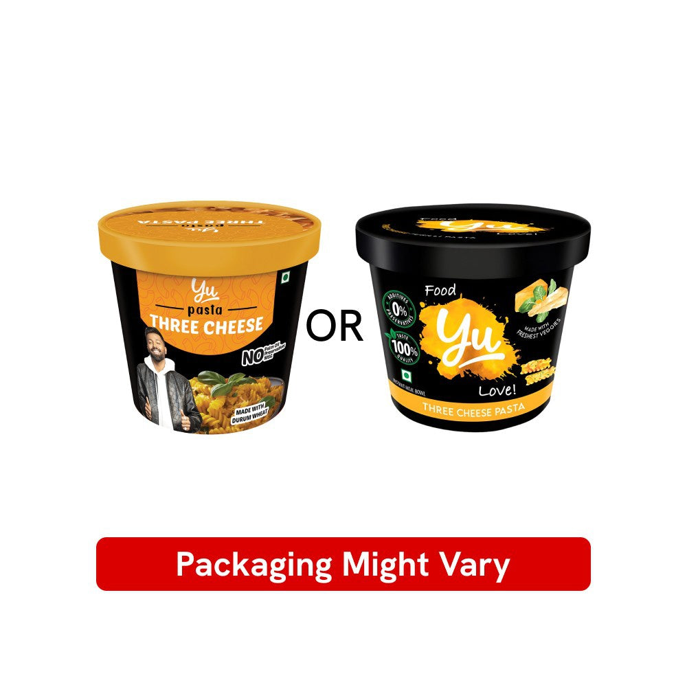 Yu Three Cheese Instant Pasta Cup - Pack of 3 : 3 x 65 g