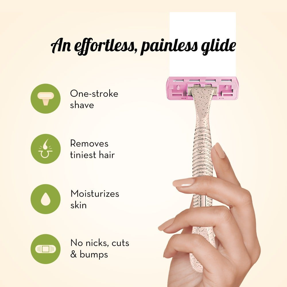 Plush Eco Body Disposable Women's Razor - Pack of 2 : 2 x 1 pack (3 pieces)