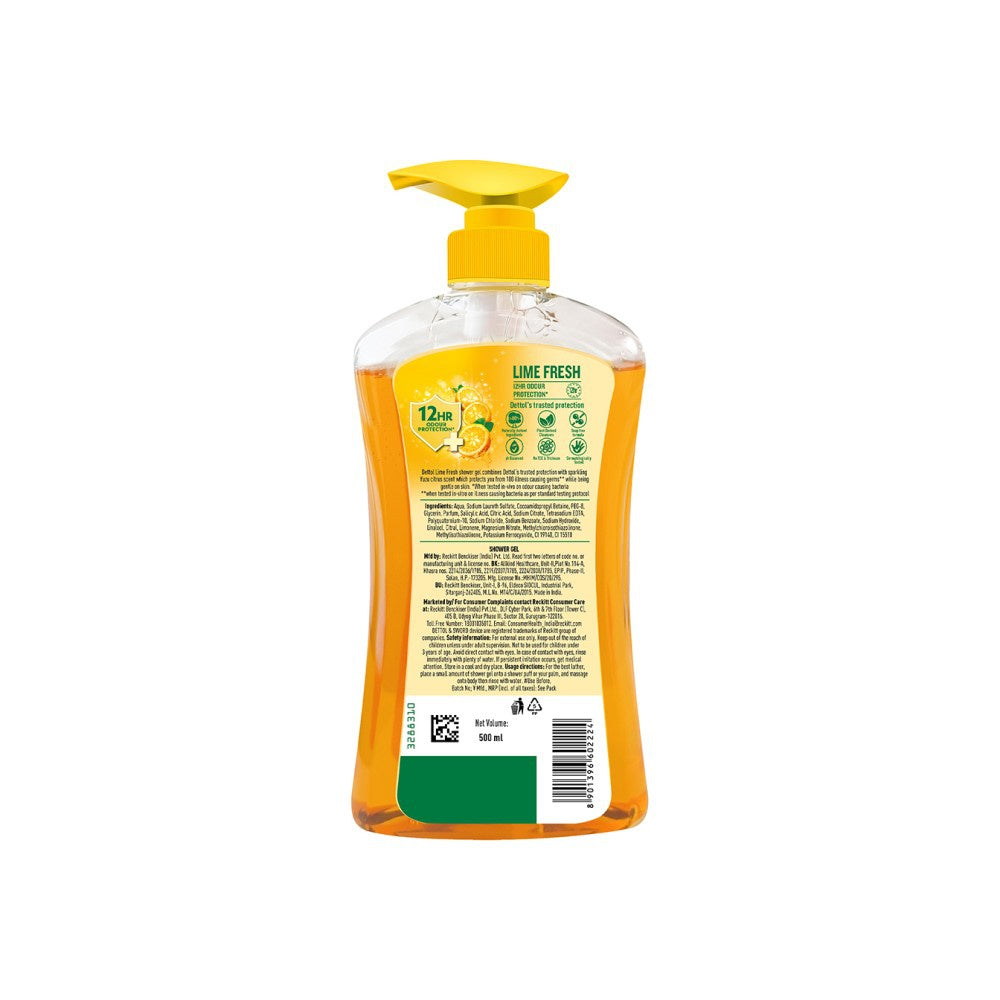 Dettol Lime Fresh Shower Gel : 500 ml