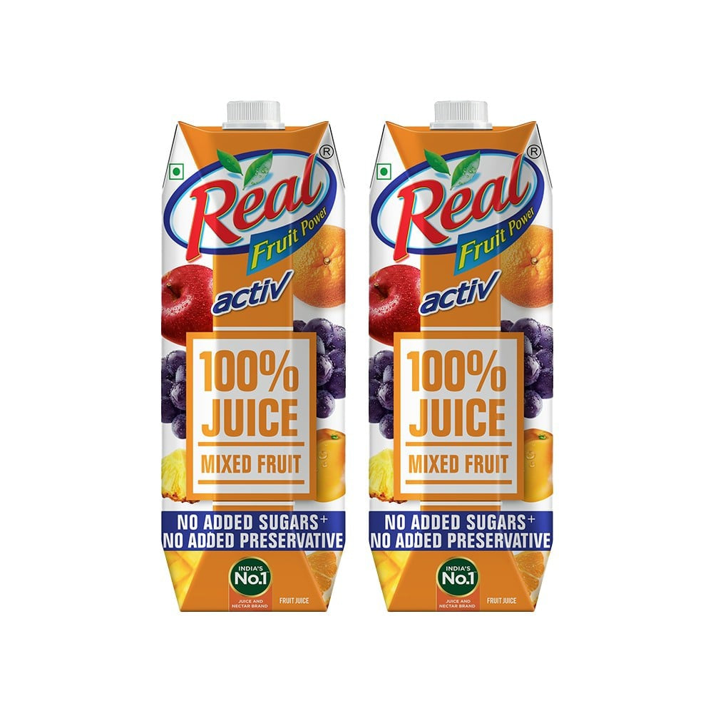 Real Activ Mixed Fruit Juice - Pack of 2 : 2 x 1 ltr
