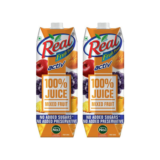 Real Activ Mixed Fruit Juice - Pack of 2 : 2 x 1 ltr