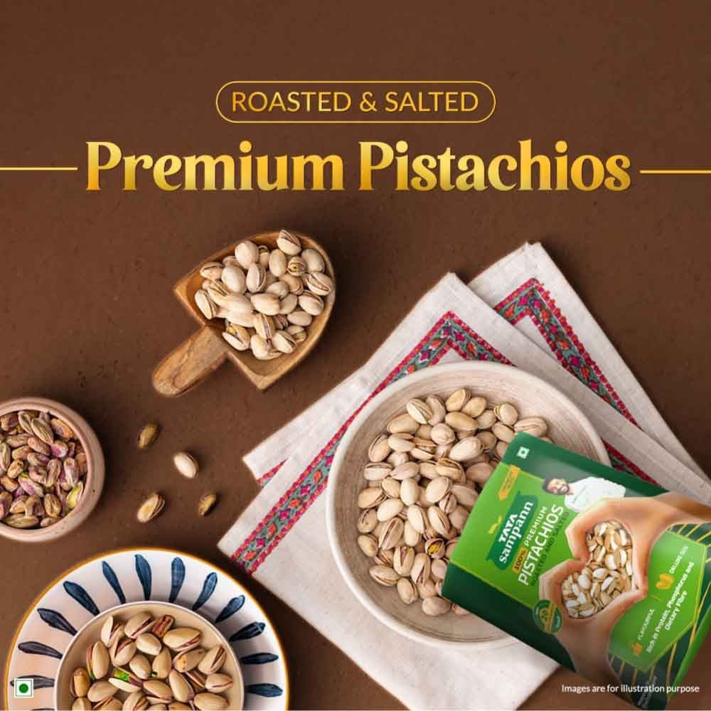 Tata Sampann Pistachios Roasted & Salted (100% Premium) : 200 g