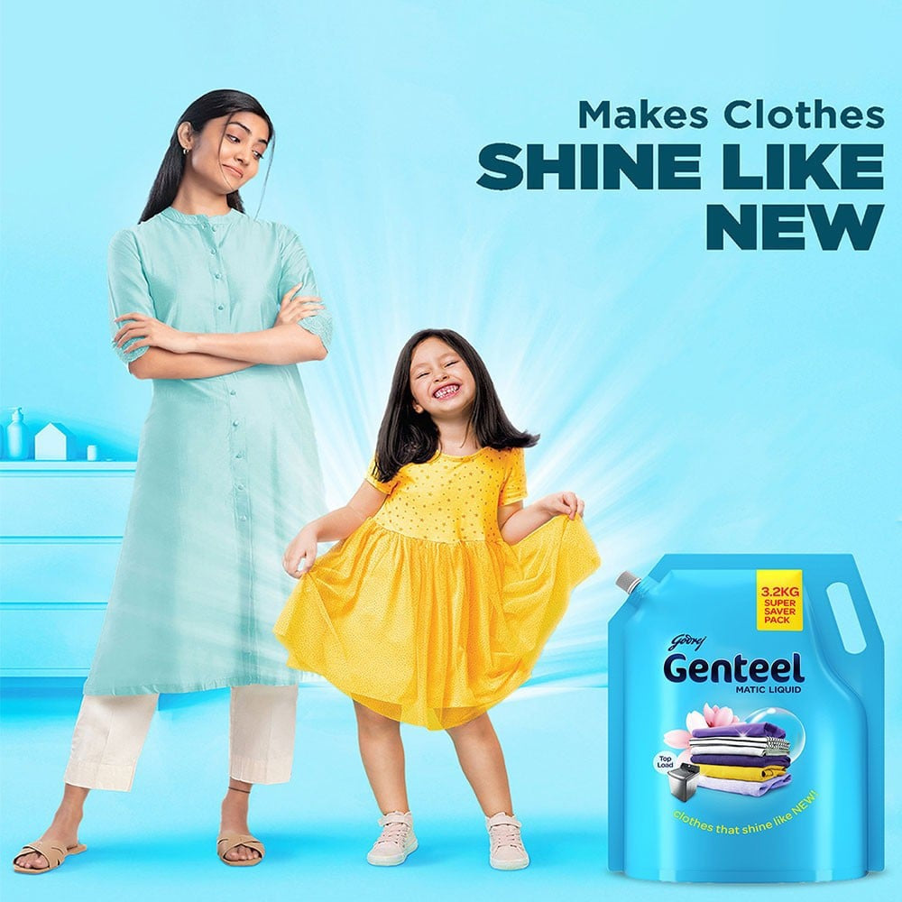 Godrej Genteel Matic Top Load Liquid Detergent : 3.2 kg