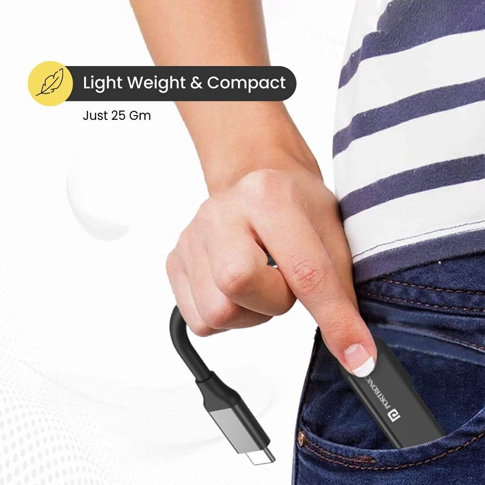 Portronics Mport 31C Multi Function USB Hub (Grey) : 1 unit