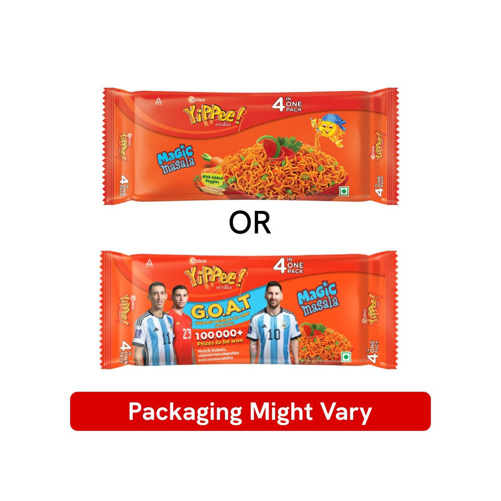 Yippee Magic Masala Instant Noodles with Added Veggies : 240 g