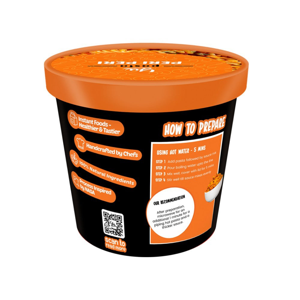 Yu Peri Peri Instant Pasta Cup - Pack of 3 : 3 x 60 g