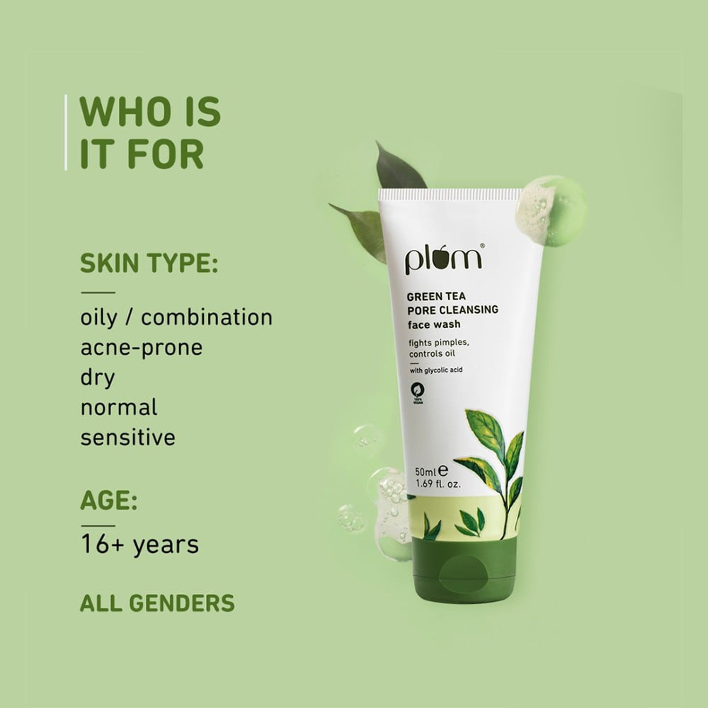 Plum Green Tea Pore Cleansing Face Wash : 50 ml