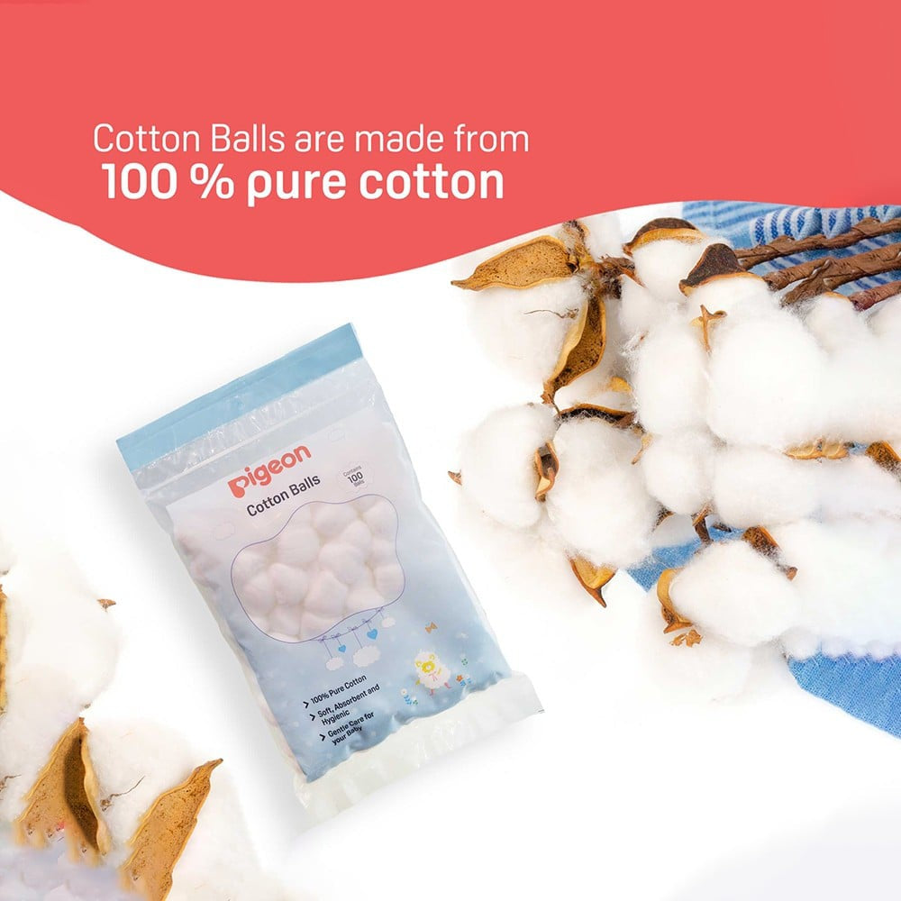 Pigeon Baby Cotton Balls : 100 pcs