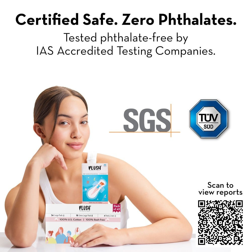 Plush Ultra-Thin Sanitary Pads : 42 pieces