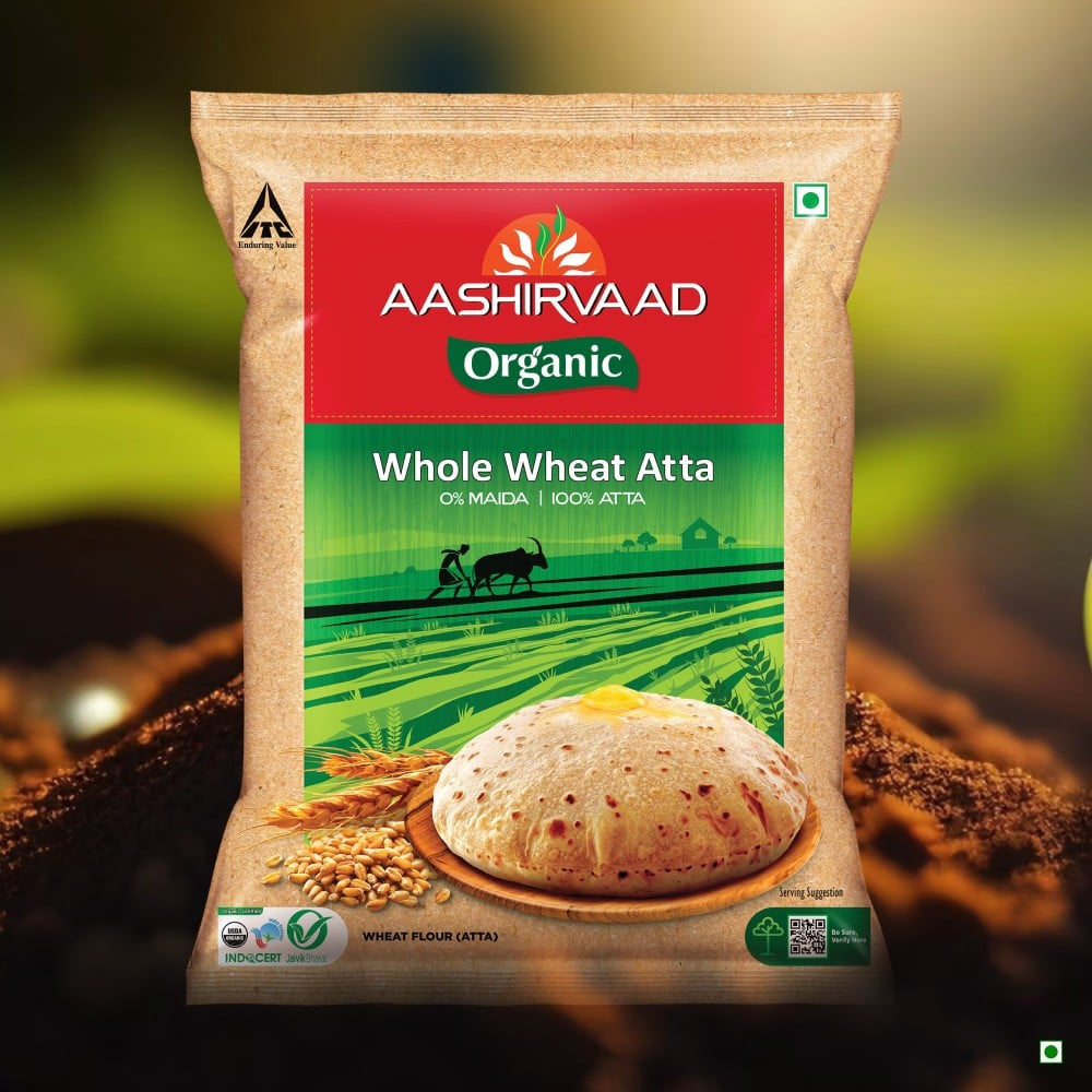 Aashirvaad Organic Atta : 5 kg