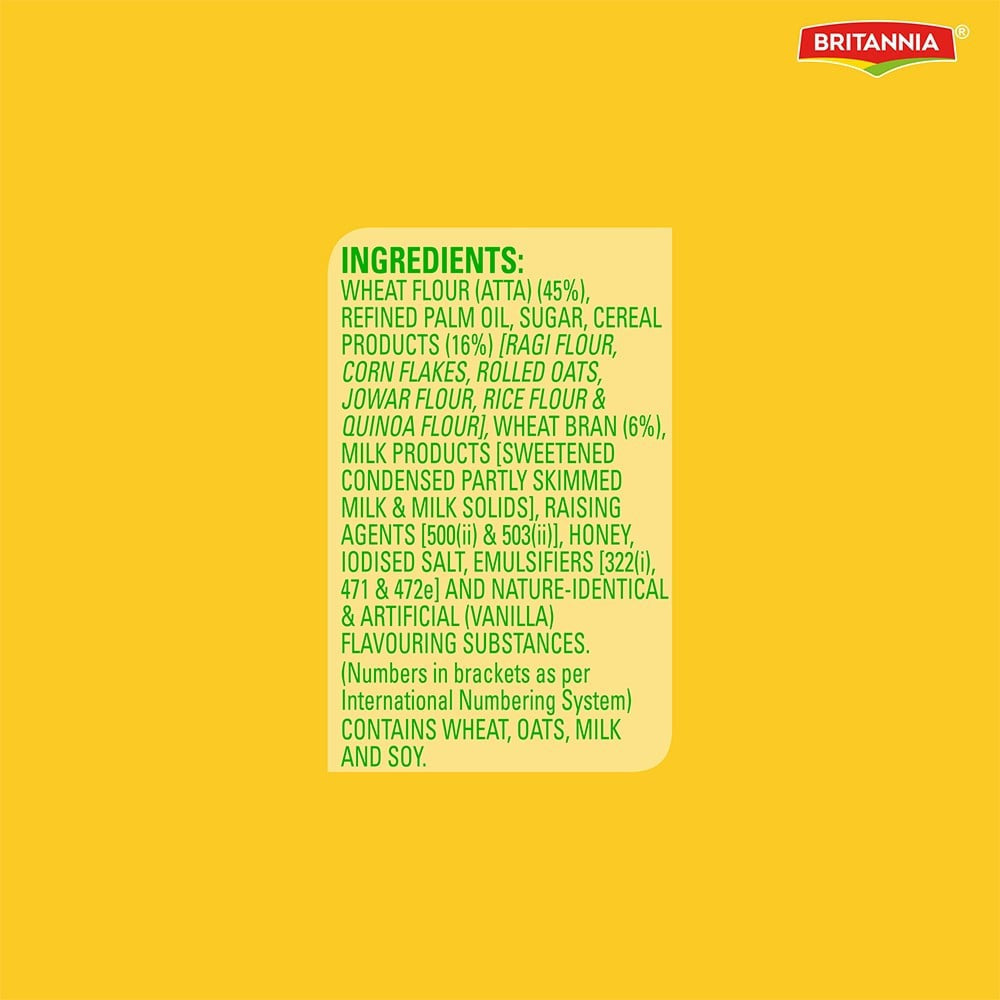 Britannia NutriChoice 5 Grain Digestive Biscuit (0% Maida) : 200 g