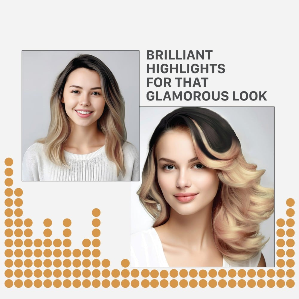 Streax Highlighting Hair Colour Kit (Vibrant Blonde) : 1 kit