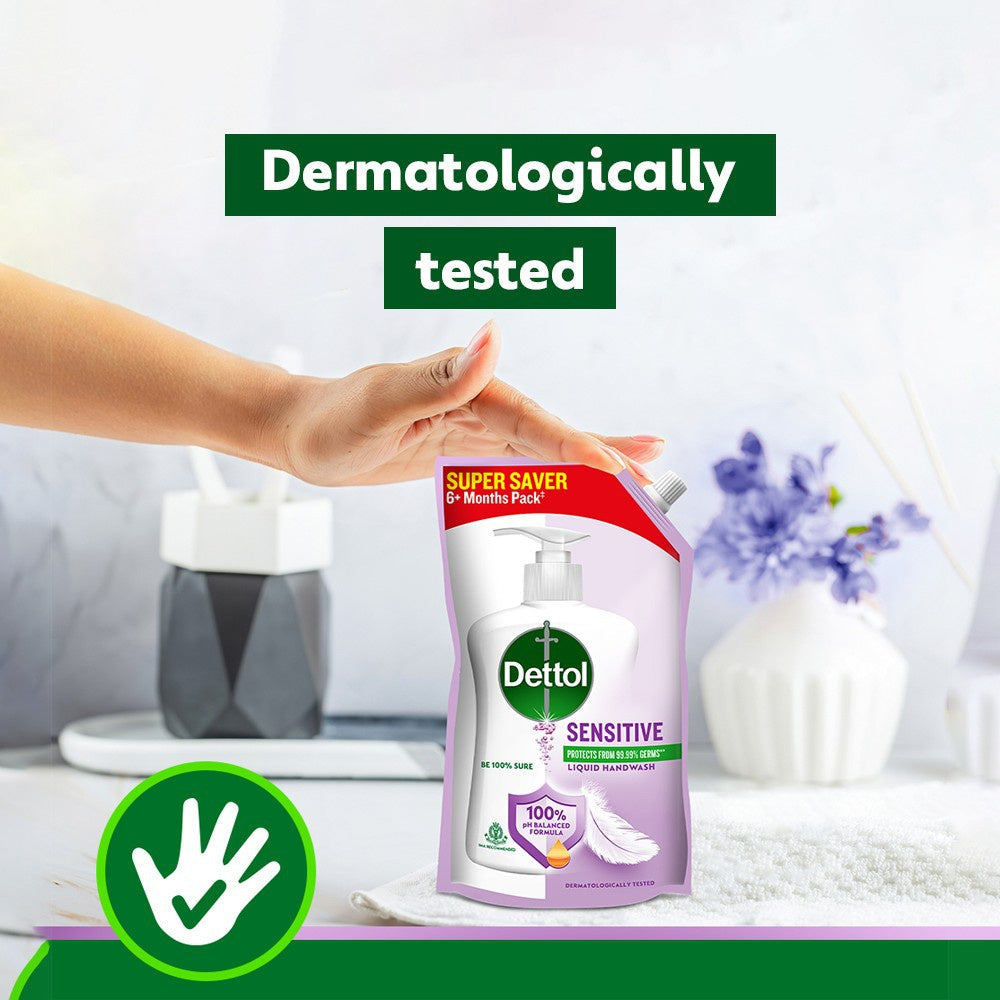 Dettol pH-Balanced Sensitive Hand Wash (Refill) : 675 ml