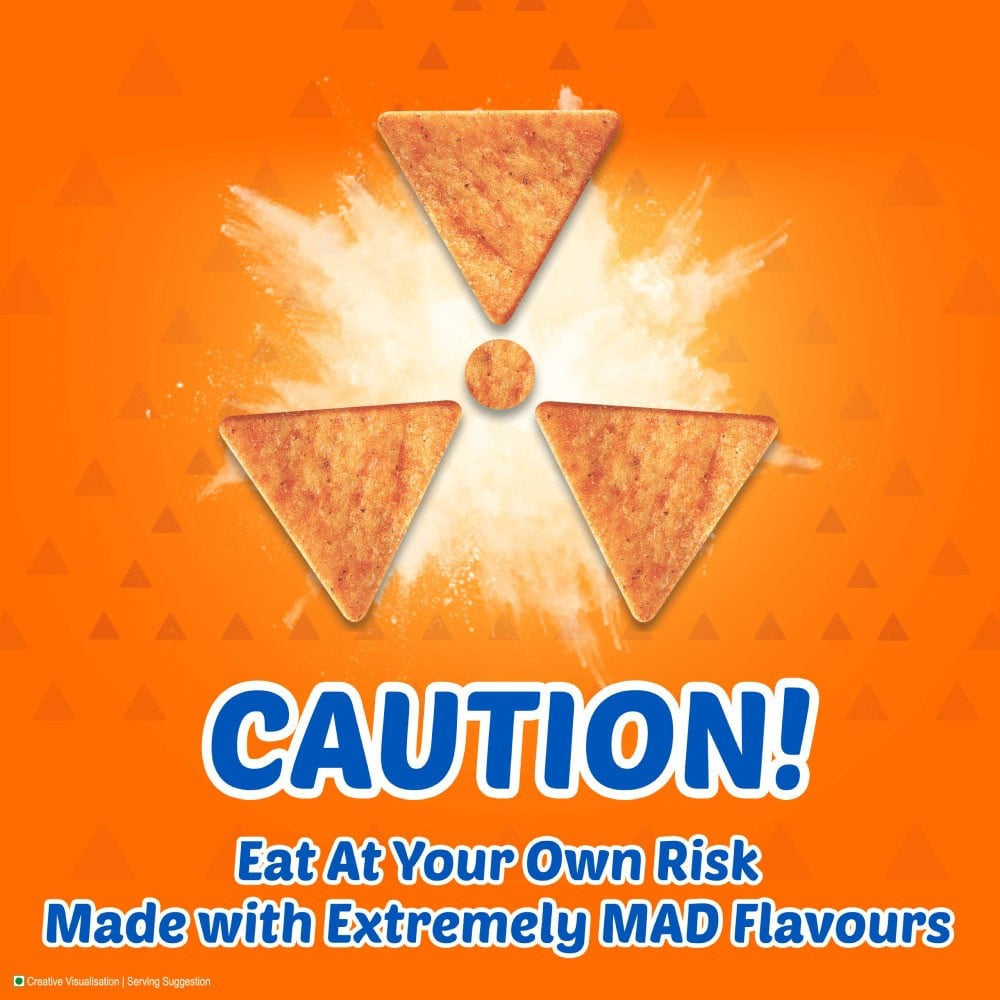 Bingo Mad Angles Very Peri Peri Crisps - Pack of 2 : 2 x 117 g