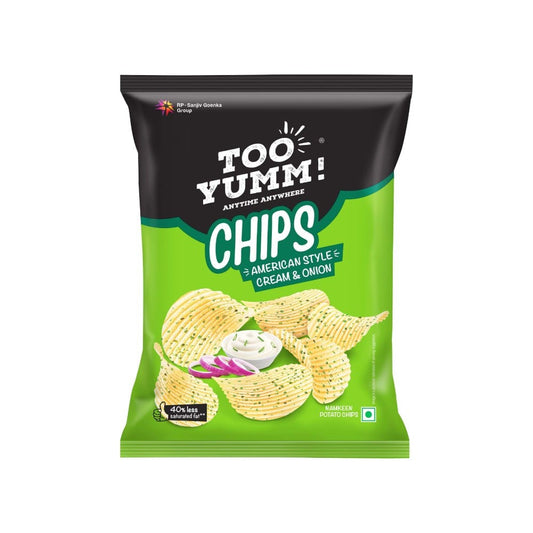 Too Yumm American Style Cream & Onion Potato Chips : 84 g