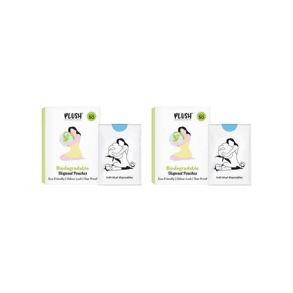 Plush Biodegradable Disposal Bag - Pack of 2 : 2 x 1 pack (50 pieces)